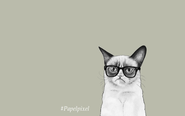 art-cat-monotype-glasses-discomfort-minimalist-wallpaper-drawing